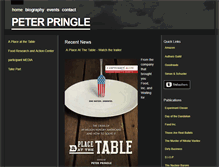 Tablet Screenshot of peterpringleauthor.com